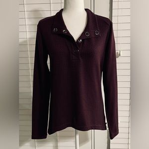 Merrell long sleeve 1/4 snap button pullover